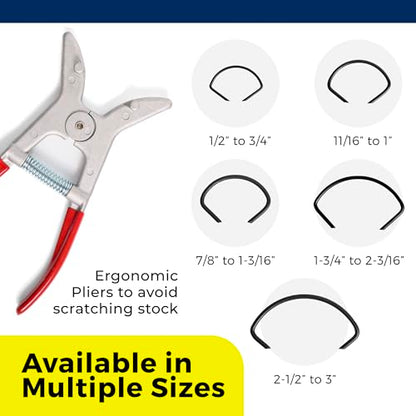 TOFL Miter Spring Clamps | 8 To A Package 1/2” to 3/4” | Woodworking - Picture Frames - Crown Molding - Wood Trim and More (1/2" to 3/4" Miter Spring Clamp) - size: 1/2" to 3/4" Miter Spring Clamp