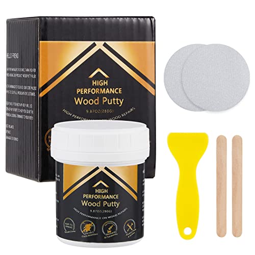 Deuvuo Walnut Wood Filler, Walnut Wood Putty Filler - Our Wood Grain Filler Offers a Quick and Lasting Fix for Any Damage or Flaw - Paintable, Stainable, Sandable & Quick Drying - 9.87 Ounce - color: 9.87oz Walnut
