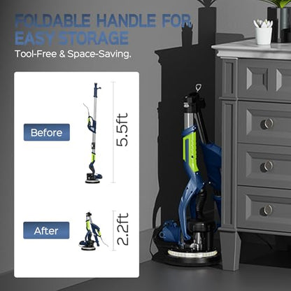 Drywall Sander, IMQUALI 2026 Upgraded 8-Amp Popcorn Ceiling Removal Tool - color: Blue & Green