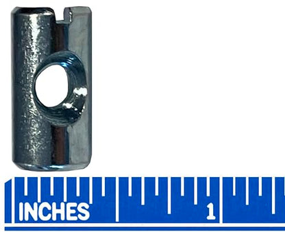 1/4"-20 Thread 3/4" High x 3/8" Diameter (Nominal Dimensions) Steel Cross Dowel Barrel Nuts 10 per Package