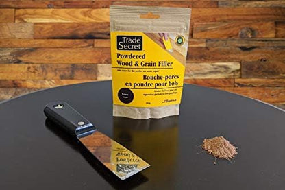 Powdered Wood Filler Putty, Walnut, Paintable Sandable, Tintable, 150 g - color: Walnut
