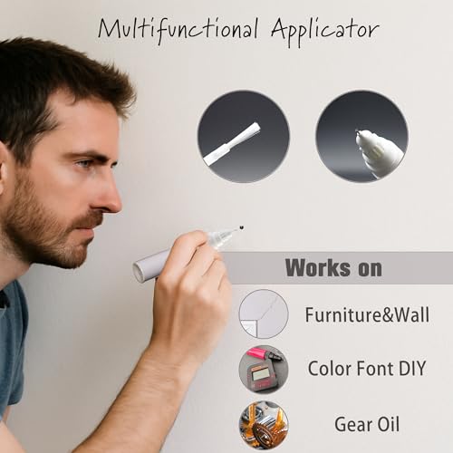 20ml Touch Up Paint Pen&Oil Pen with brush,tip&shaker ball,Refillable 3-Pack,Mess-Free Repair for Walls,Furniture&Lubricating Gears/Chains,Precise Application,Paint Repair Tool for Home Improvement