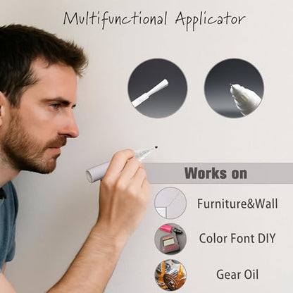 20ml Touch Up Paint Pen&Oil Pen with brush,tip&shaker ball,Refillable 3-Pack,Mess-Free Repair for Walls,Furniture&Lubricating Gears/Chains,Precise Application,Paint Repair Tool for Home Improvement