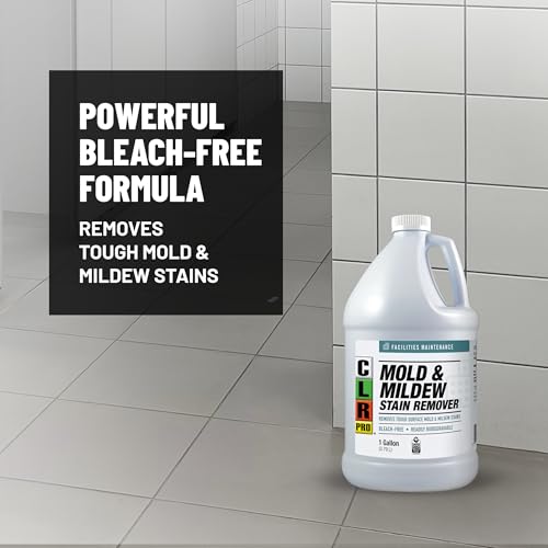 CLR PRO Heavy Duty Mold and Mildew Stain Remover, 1 Gallon Bottle