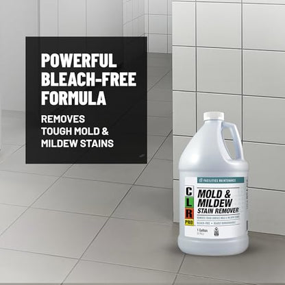 CLR PRO Heavy Duty Mold and Mildew Stain Remover, 1 Gallon Bottle