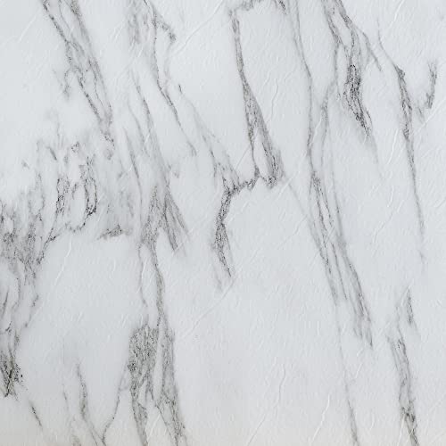 Nexus Self Adhesive 12-Inch Vinyl Floor Tiles, 20 Tiles - 12" x 12", Bianco Marble Pattern - Peel & Stick, DIY Flooring for Kitchen, Dining Room, Bedrooms & Bathrooms by Achim Home Decor and ROBERTS 2057-0 Adheres Vinyl-Composition and Vinyl-Asphalt Struc