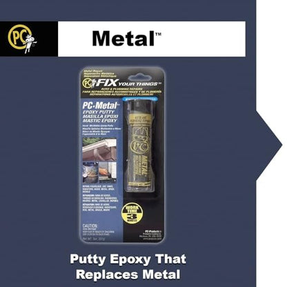 PC Products PC-Metal Epoxy Putty, 2oz Stick, Dark Gray (25550)