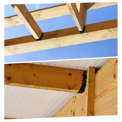 32 Pack 2x8 Joist Hanger Face Mount 20 Gauge Steel Rafter Wood Connector - size: 32 PCS, style: 2''X8''