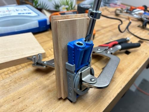 Pocket Hole Clamp 14 Inch (355mm), Right Angle, 2 Ways to Use for Hole Joinery, 1pack