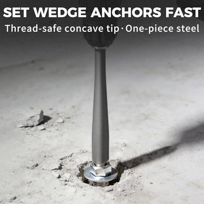 SDS Plus Anchor Setting Tool – Hammer Drill Attachment for Installing Wedge Anchors - style: Wedge Anchor Setter
