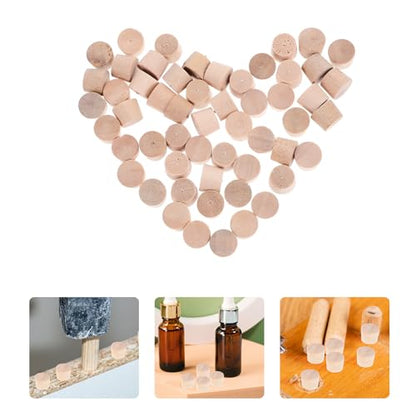 Yardwe 3/8 inch Wood Plugs for Screw Holes Wooden Hole Plugs for Pocket Holes Slightly Tapered Furniture Plug Caps for DIY Woodworking Repair Hole Filler