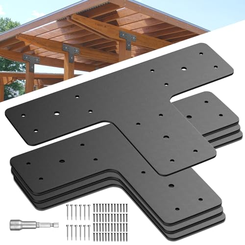 T Post Timber Brackets, 12x8 Heavy Duty for 4x4 6x6 Lumber
