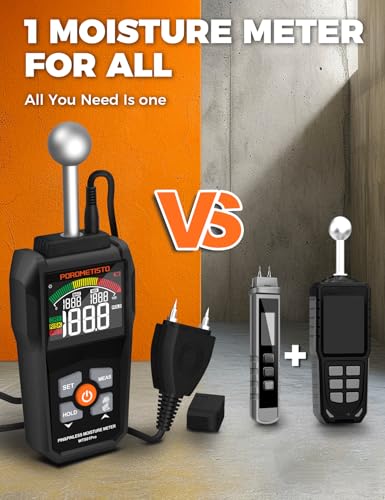 Pin & Pinless Moisture Meter POROMETISTO WTS01Pro