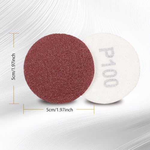 SPEEDWOX 100PCS 2" 100 Grit Sanding Discs, Hook and Loop No Hole Sandpaper - style: 100 Grit