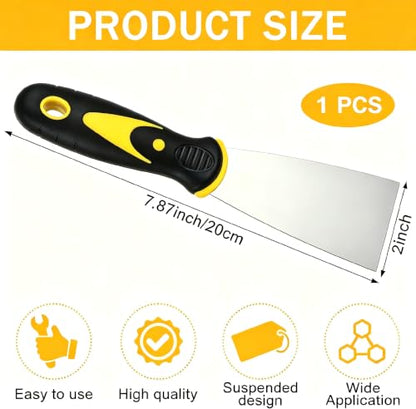 1pcs 2in Putty Knife Scraper Spackle Knife Tool for Repairing Drywall - size: 2 in