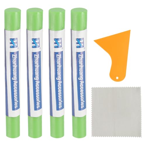 uxcell 4Pcs Wood Filler Sticks,Wood Repair Kit,Green - color: Green