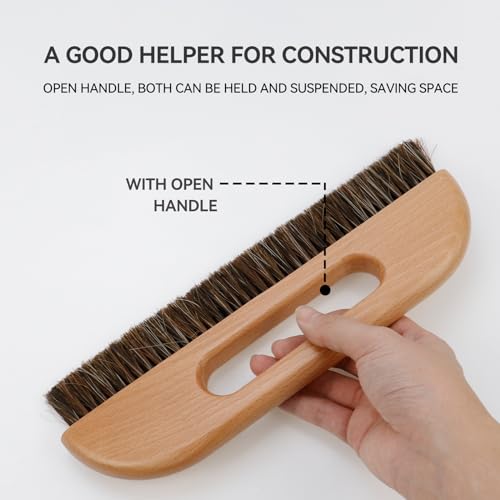 KUMGROT Wallpaper Smoothing Brush, 3-Rows Wallpaper Paste Hair - style: W01