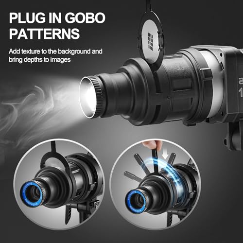 WELLMAKING S80 Bowens Mount Optical Snoot with 38° Lens for LED Lights