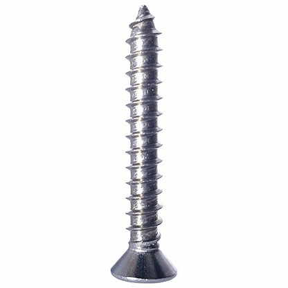 #10 x 1-1/2" Flat Head Sheet Metal Screws, Square Drive, Stainless Steel 18-8, Full Thread, Bright Finish, Self-Tapping, Quantity 100 By Fastenere - size: #10 x 1-1/2" (100 Pack)