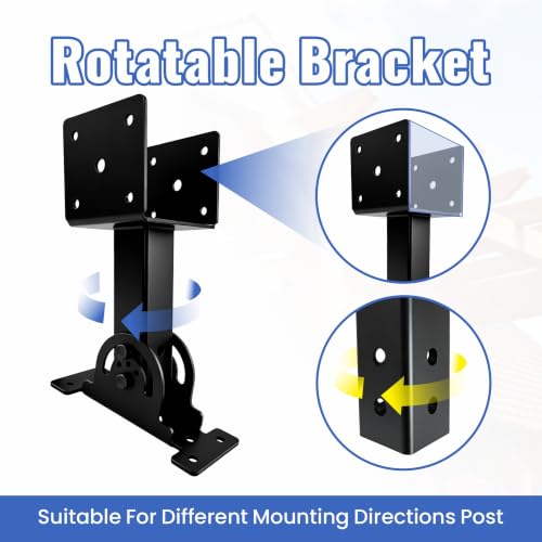 Pergola Roof Riser Brackets Kit, Heavy‑Duty Adjustable , 3‑Pack Roof Riser
