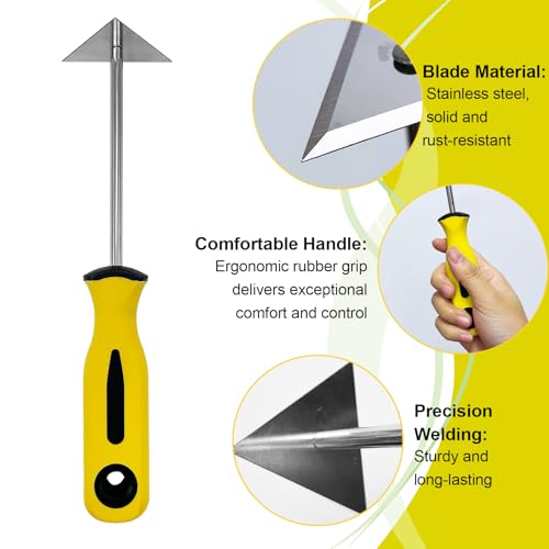 Stainless Steel Shave Hook with Rubber Handle