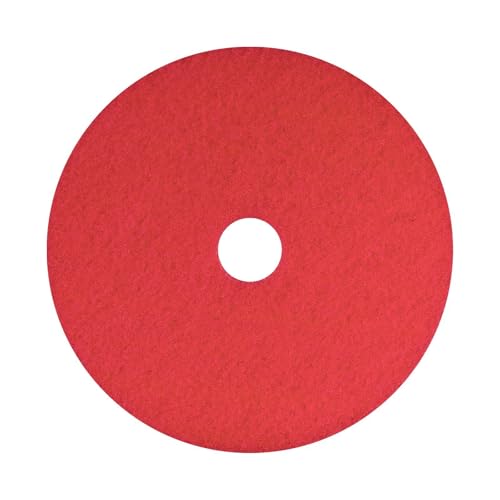 Americo Glit/Microtron 404420 Daily Cleaning and Buffing Pad, 20", Red (Pack of 5)