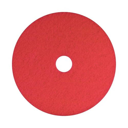 Americo Glit/Microtron 404420 Daily Cleaning and Buffing Pad, 20", Red (Pack of 5)