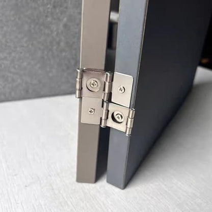 8-Pack 360° Retro Double Acting Hinges – Silver Folding Screen Hardware - color: Silver