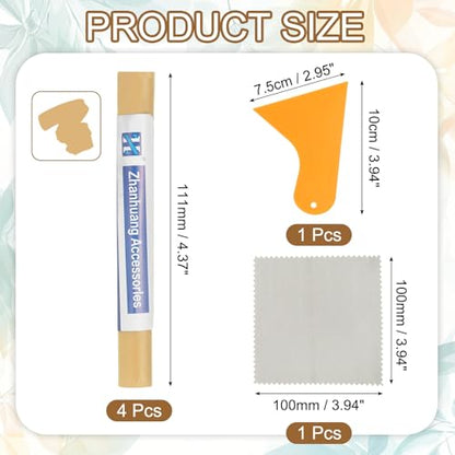 uxcell 4Pcs Wood Filler Sticks,Wood Repair Kit,Sandy Tan - color: Sandy Tan