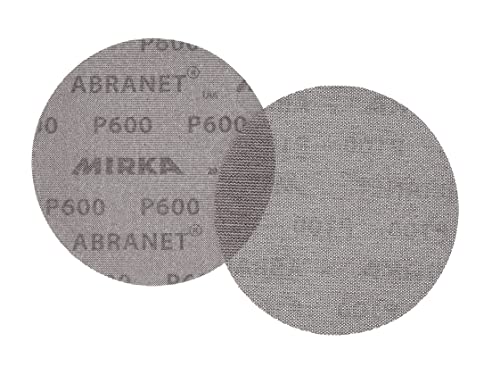 Mirka Abranet 6 Inch 600 Grit Mesh Sanding Discs, Hook and Loop, 10 Pack - size: 600