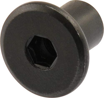 Hillman Joint Connector Nuts, 1/4-20 x 1/2in, 12 Pack, Black