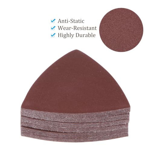 30pcs Mouse Sander Detail Sandpaper 1000Grit 3-1/8" Triangle - size: 1000 grit