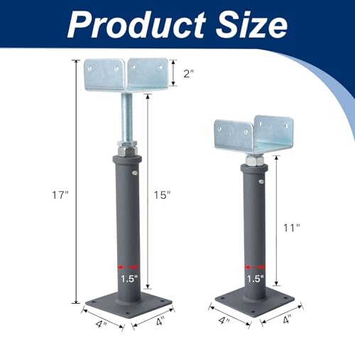 U-Shaped Floor Jack, 2 Pack, 11-15 inch - size: 2Pack / 11-15"