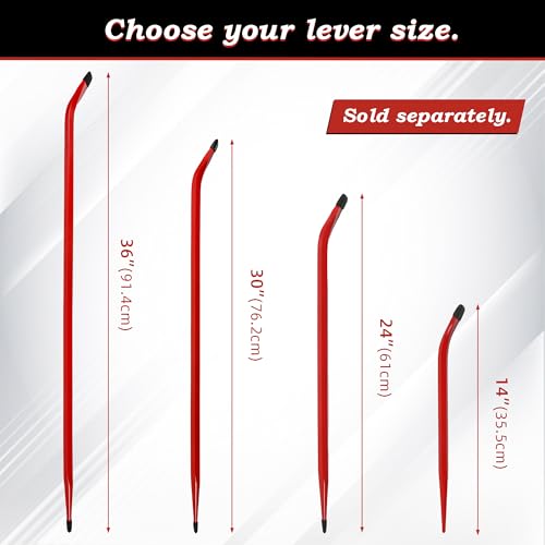 TOOLEAGUE 30-Inch Heavy Duty Alignment Pry Bar, Connecting Bar - size: 30"（1pc）