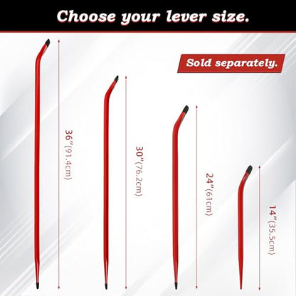 TOOLEAGUE 30-Inch Heavy Duty Alignment Pry Bar, Connecting Bar - size: 30"（1pc）