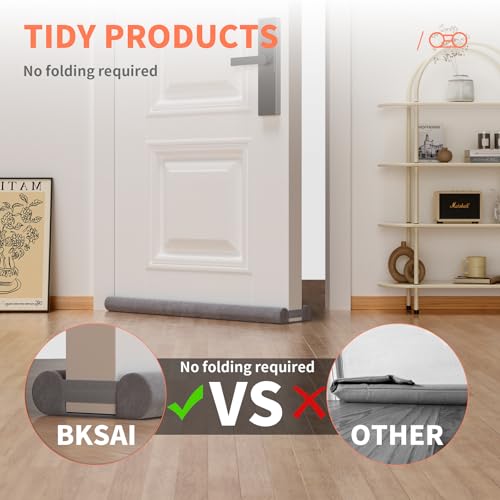 BKSAI Under Door Draft Stopper, 28-32in, Grey - color: Gray, size: 28-32in