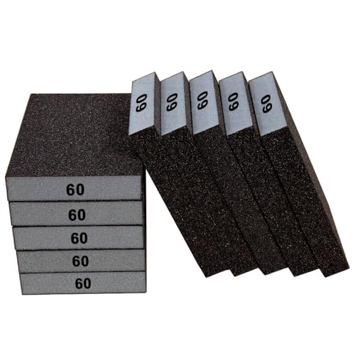 Sanding Sponge 60 Grit Sanding Block - 10Pcs Drywall Sanding Block for Wood - size: 60 Grit