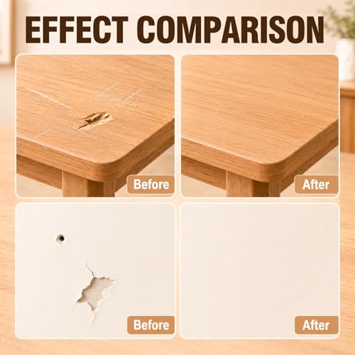 Wood Filler Repair Kit, 16.9oz Wood Putty White