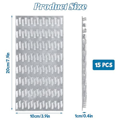 15 Pack Truss Plate - 8" x 4" Pronged Truss Mending Plates Nail - size: 4 x 8 INCH