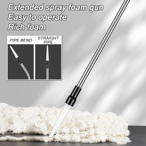 Two stainless steel styrofoam gun extension nozzle 35cm