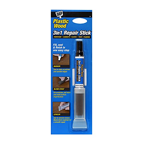 DAP Plastic Wood 3 in 1 Repair Stick, Perfect Brown (7079804090)