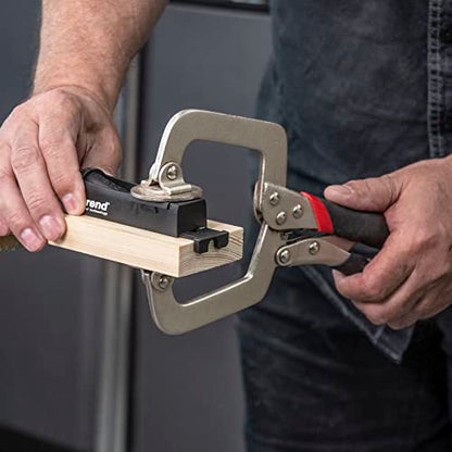 Trend Single Pocket Hole Jig with HSS Drill Bit & Depth Setting Collar, Square Drive Bit & Pocket Hole Screws Selection, PH/JIG/BS - style: Single