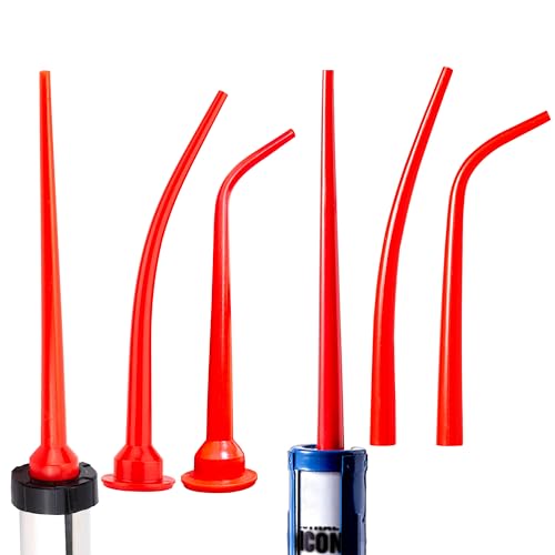 3 Pcs extension Caulking Nozzle for Caulking Gun+3 Pcs Long Sausage Nozzles