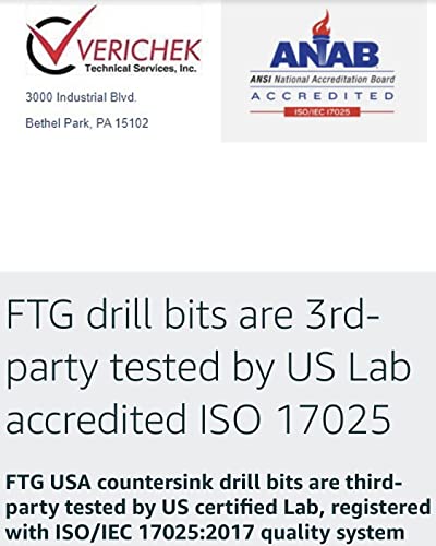 FTG USA #6 (9/64") Adjustable Tapered Wood Countersink Drill Bit - size: #6, style: w/o Depth Stop