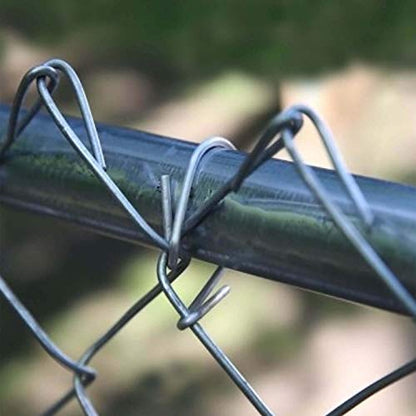 10-1/2" Wire Ties (ALUMINUM) aka Chain Link Fence Hook Ties or Tie Wires (Qty. 30) - color: Aluminum, size: 10-½"