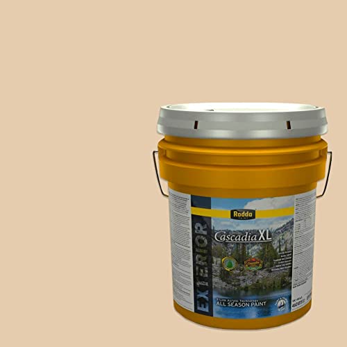 Rodda Paint CASCADIA XL Exterior Satin Paint & Primer in One, 5-Gallon, Birch - color: Birch, size: 640 Fl Oz (Pack of 1)