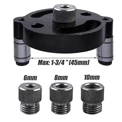 Yakamoz Self Centering Doweling Jig, 6/8/10mm Drill Guide Locator