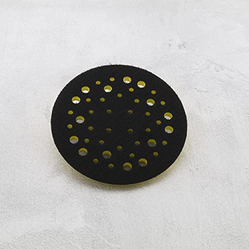 125mm 5 Inch Backing Pad Compatible with Mirka Ceros/Deros 44 Holes 5/16 Thread Attachment Sander Hook & Loop Backing Pad Power Tool Accessories