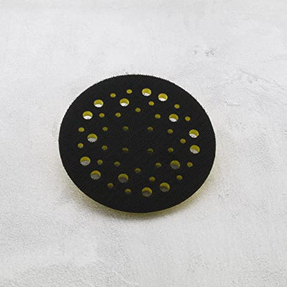 125mm 5 Inch Backing Pad Compatible with Mirka Ceros/Deros 44 Holes 5/16 Thread Attachment Sander Hook & Loop Backing Pad Power Tool Accessories