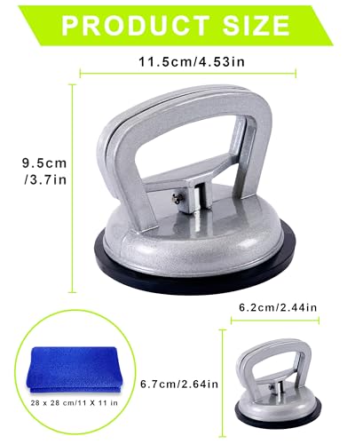 3 Pack Metal Dent Puller,Car Dent Puller,car dent Repair kit,Suction Cup Dent Puller,Aluminum Dent Remover Tool for Car Dents, Glass, Screen,Tiles & Objects Moving